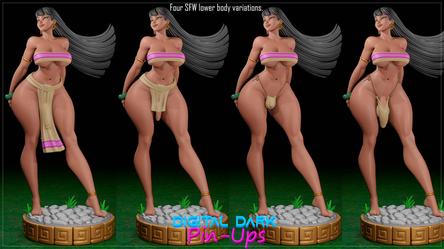 Futa Chel | Digital Dark Pin Ups Fan Art | Garage Kit | Unpainted