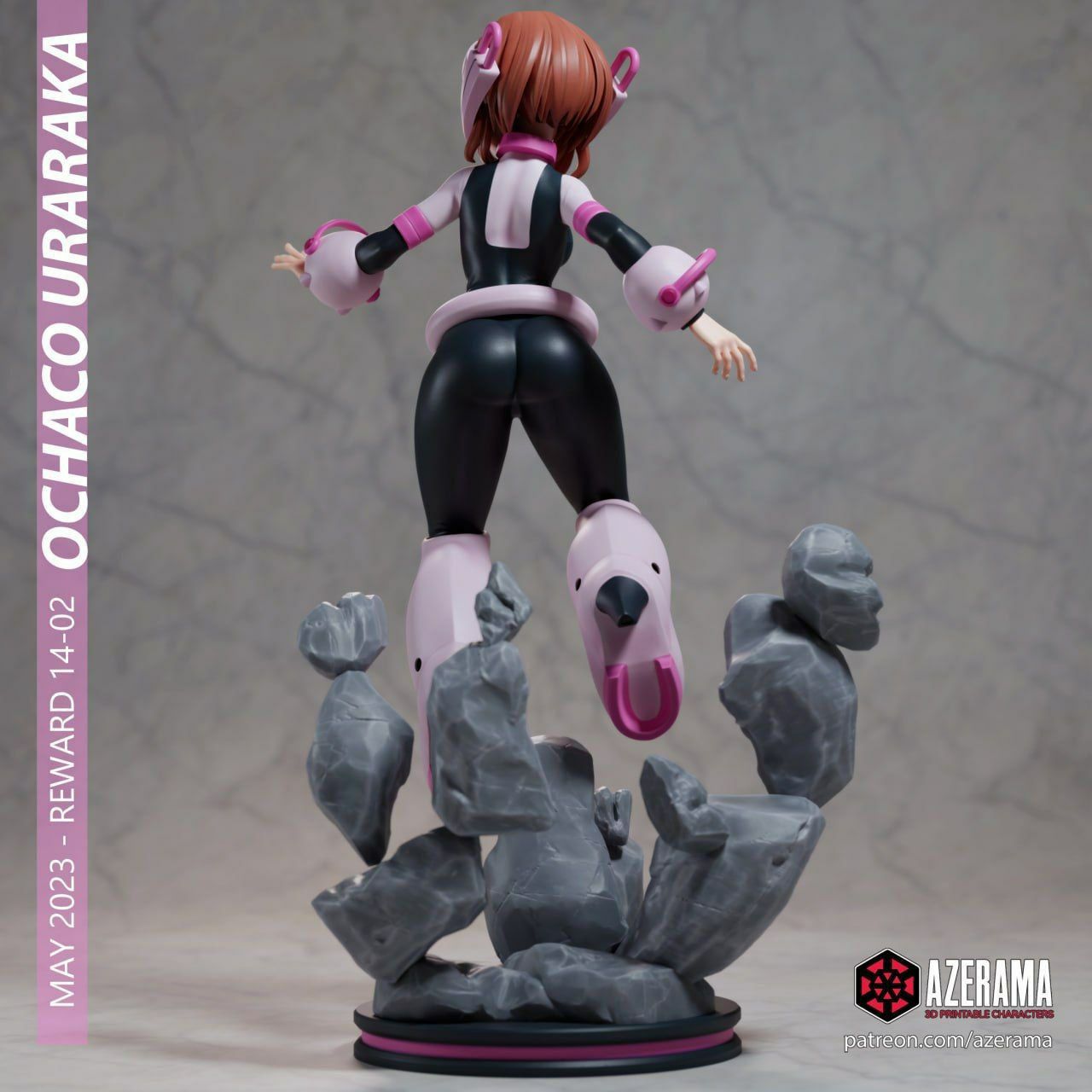 Ochaco Uraka MHA 18+ | Azerama Fan Art | Garage Kit | Unpainted