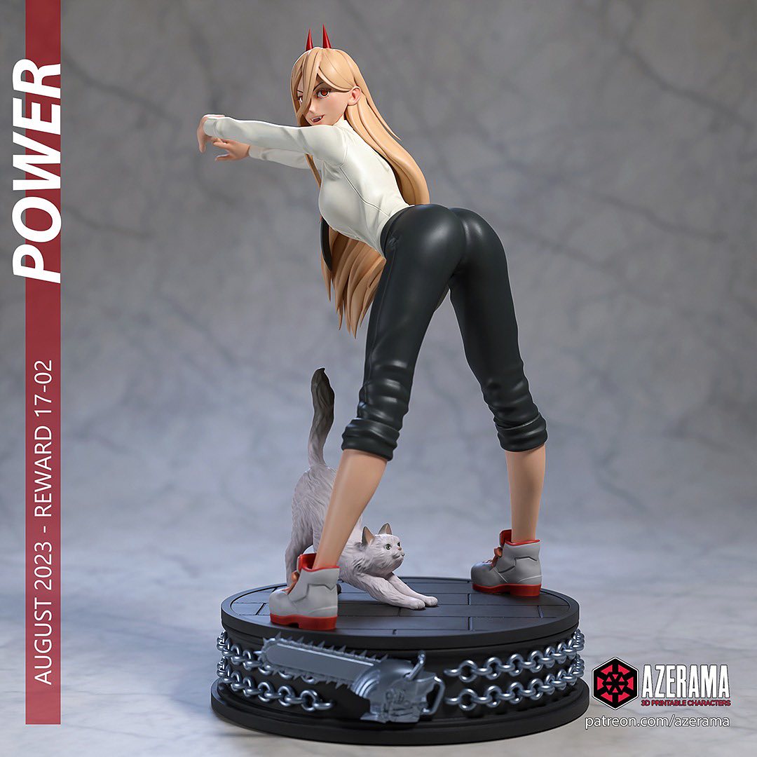 Power Chainsaw 18+ | Azerama Fan Art | Garage Kit | Unpainted