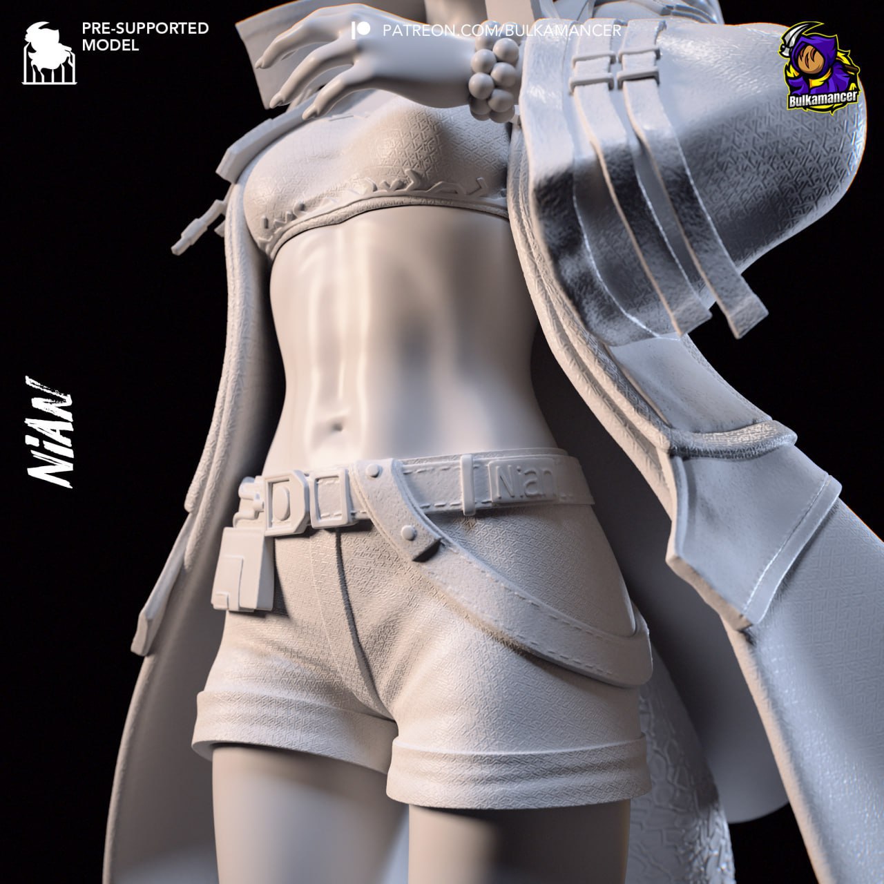 Nian Arknight | Bulkmancer Fan Art| Garage Kit | Unpainted