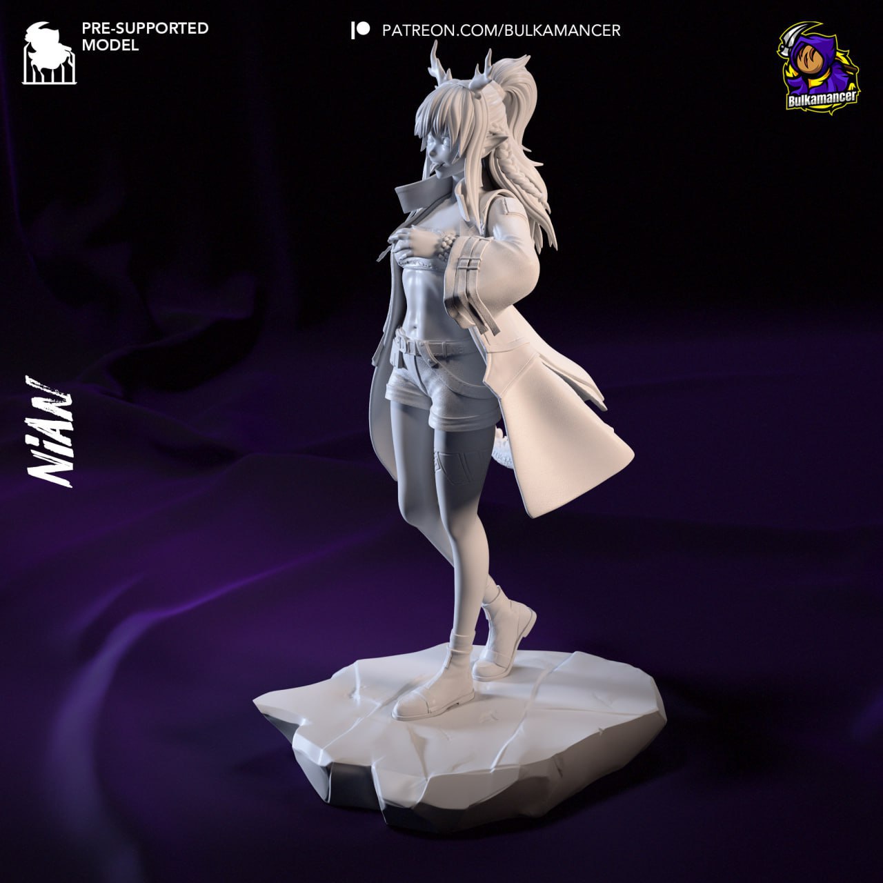 Nian Arknight | Bulkmancer Fan Art| Garage Kit | Unpainted