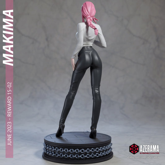 Makima Chainsaw 18+ | Azerama Fan Art | Garage Kit | Unpainted