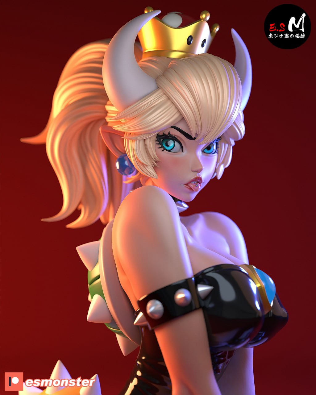 Bowsette |  ES Monster Fan Art | Garage  Model | Unpainted