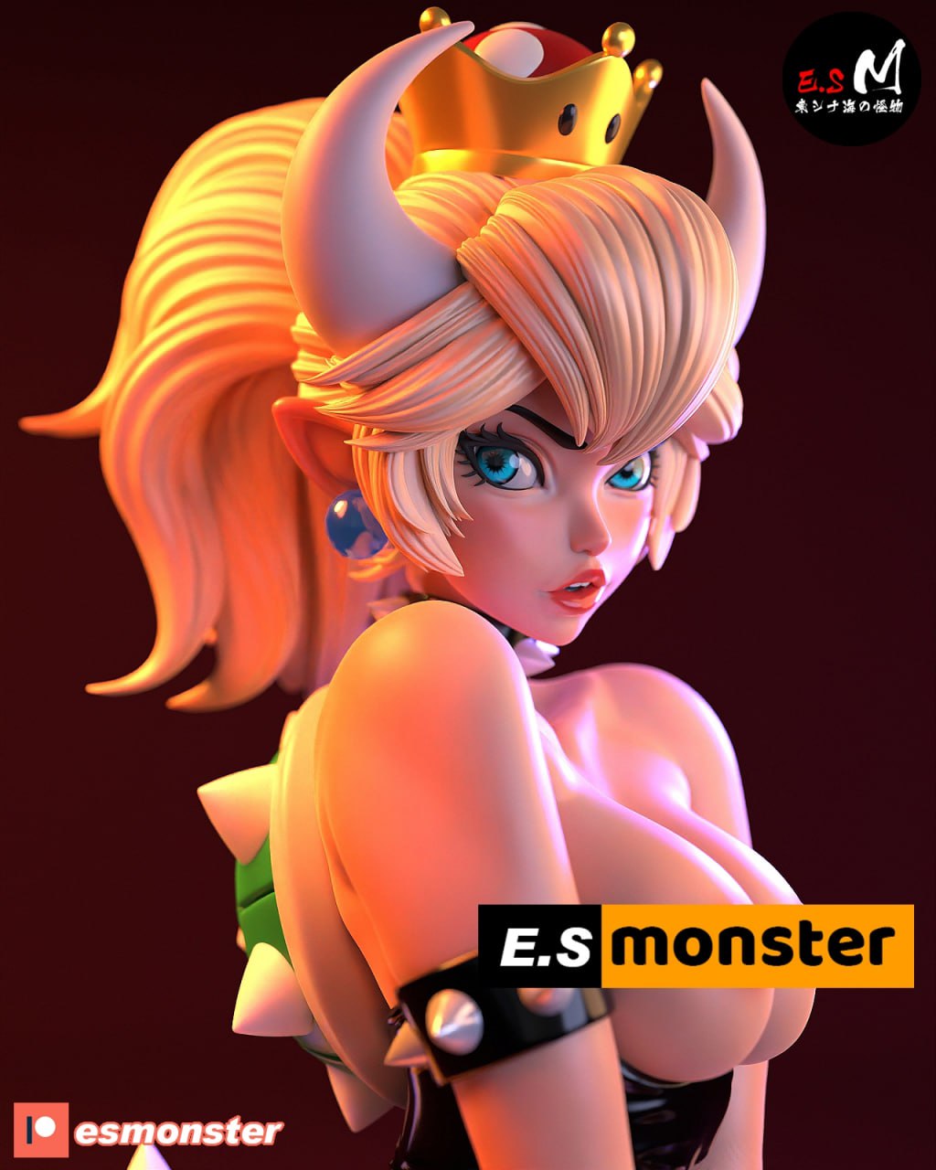 Bowsette |  ES Monster Fan Art | Garage  Model | Unpainted