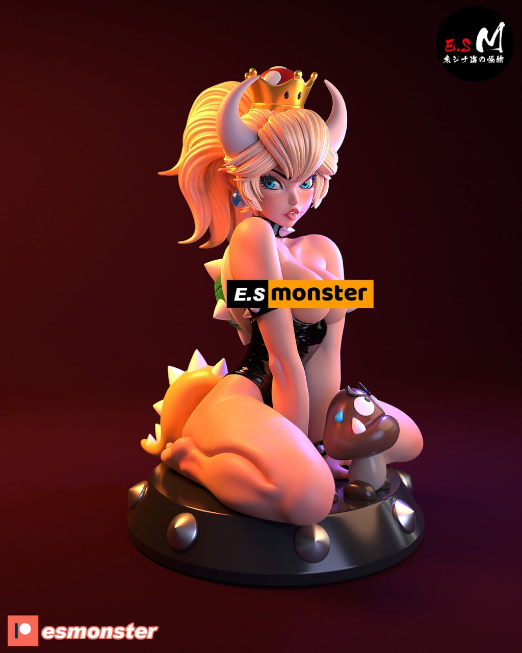 Bowsette |  ES Monster Fan Art | Garage  Model | Unpainted