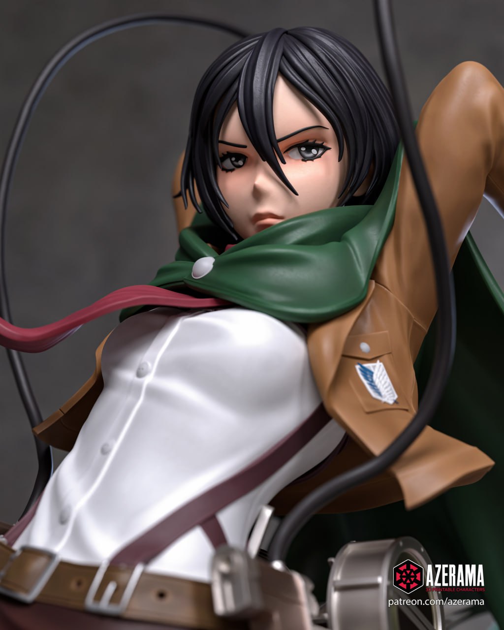 Mikasa Ackerman AoT 18+ | Azerama Fan Art | Garage Kit | Unpainted