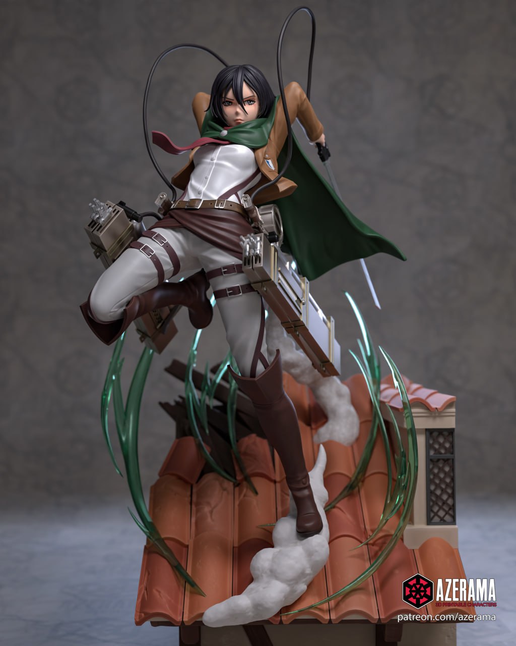 Mikasa Ackerman AoT 18+ | Azerama Fan Art | Garage Kit | Unpainted