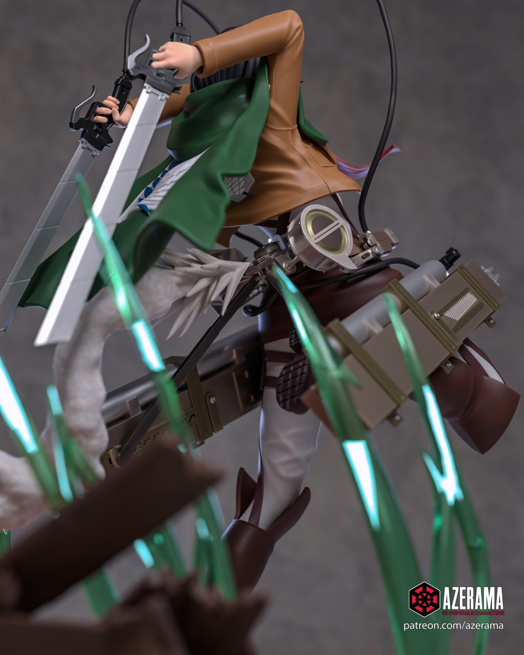 Mikasa Ackerman AoT 18+ | Azerama Fan Art | Garage Kit | Unpainted