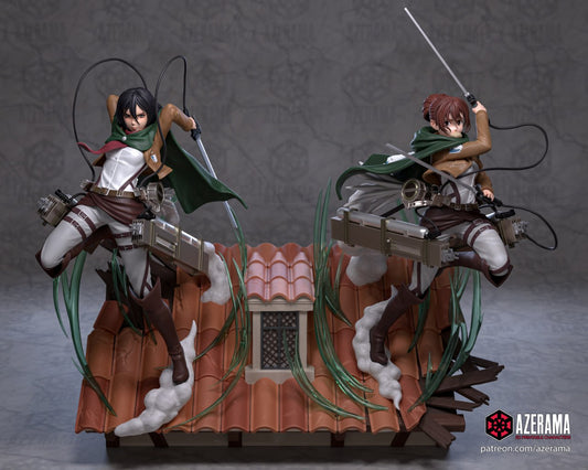 Mikasa Ackerman AoT 18+ | Azerama Fan Art | Garage Kit | Unpainted