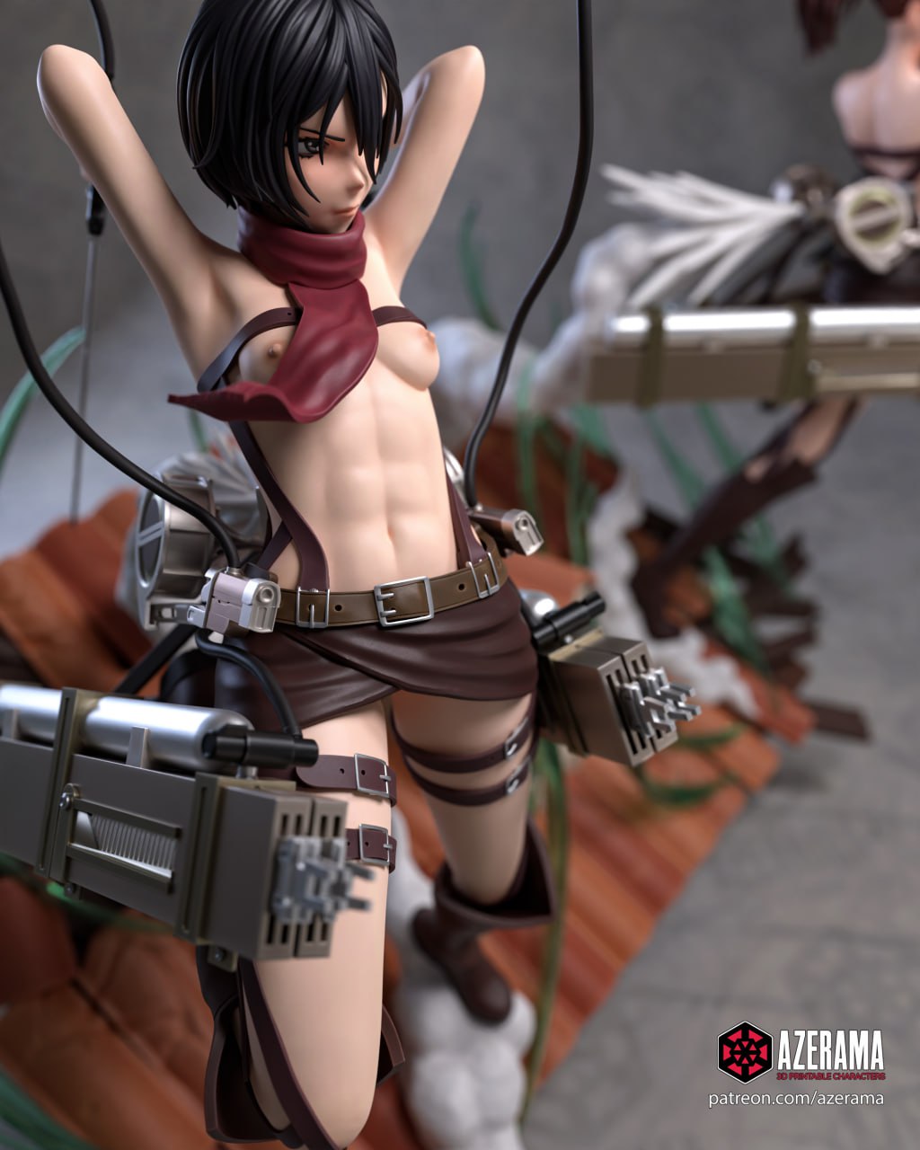 Mikasa Ackerman AoT  NSFW 18+ | Azerama Fan Art | Garage Kit | Unpainted