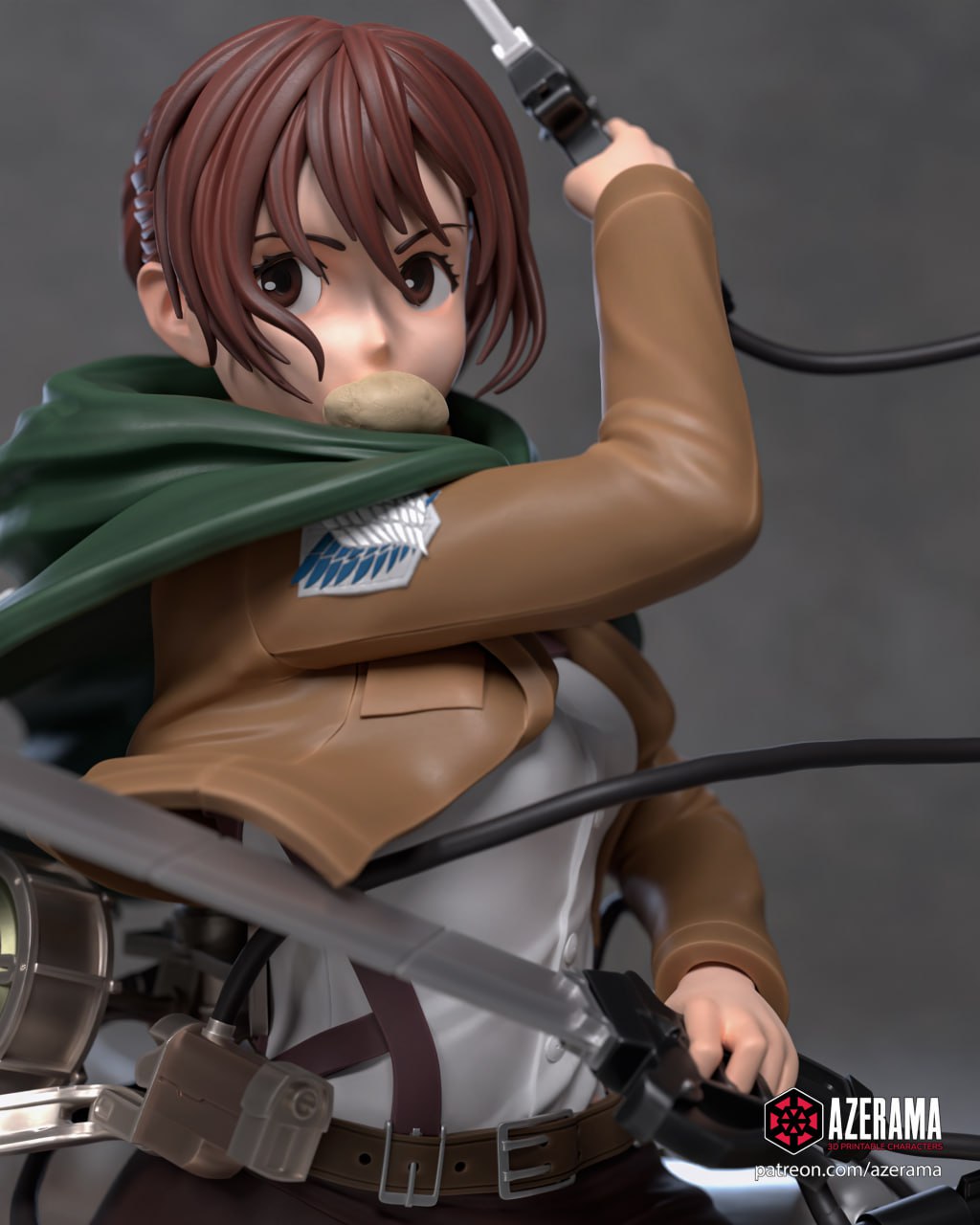 Sasha Braus AOT 18+ | Azerama Fan Art | Garage Kit | Unpainted