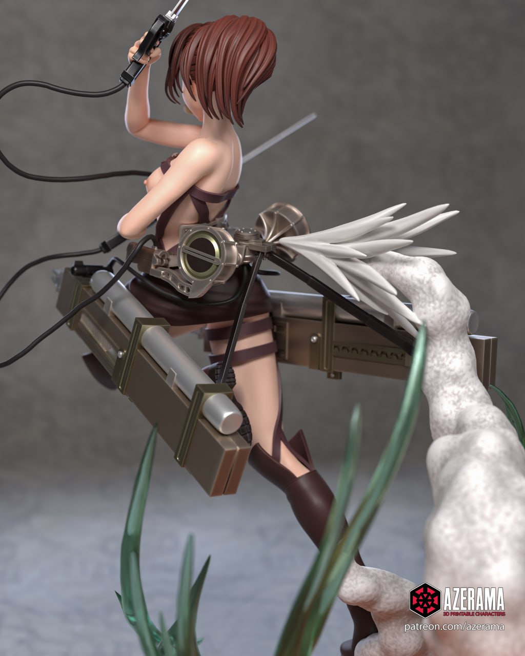 Sasha Braus AOT NSFW 18+ | Azerama Fan Art | Garage Kit | Unpainted