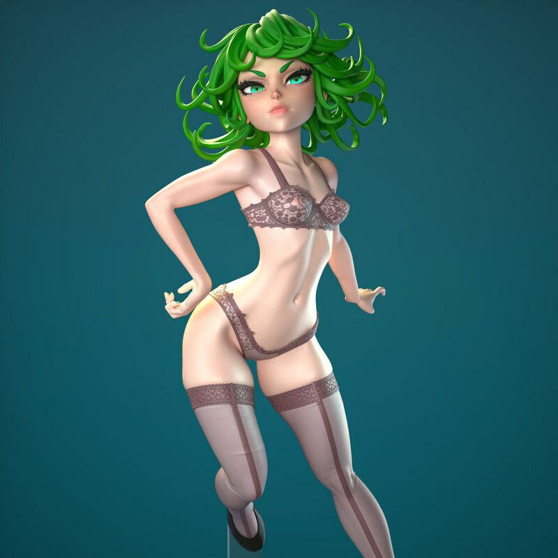 Tatsumaki One Punch  NSFW | Diamuuu3d Fan Art| Garage Kit | Unpainted