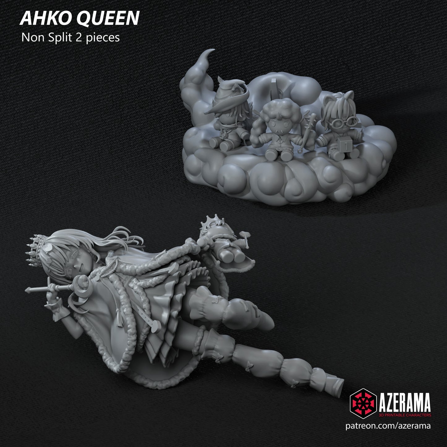 Ahko Queen | Azerama Fan Art | Garage Kit | Unpainted