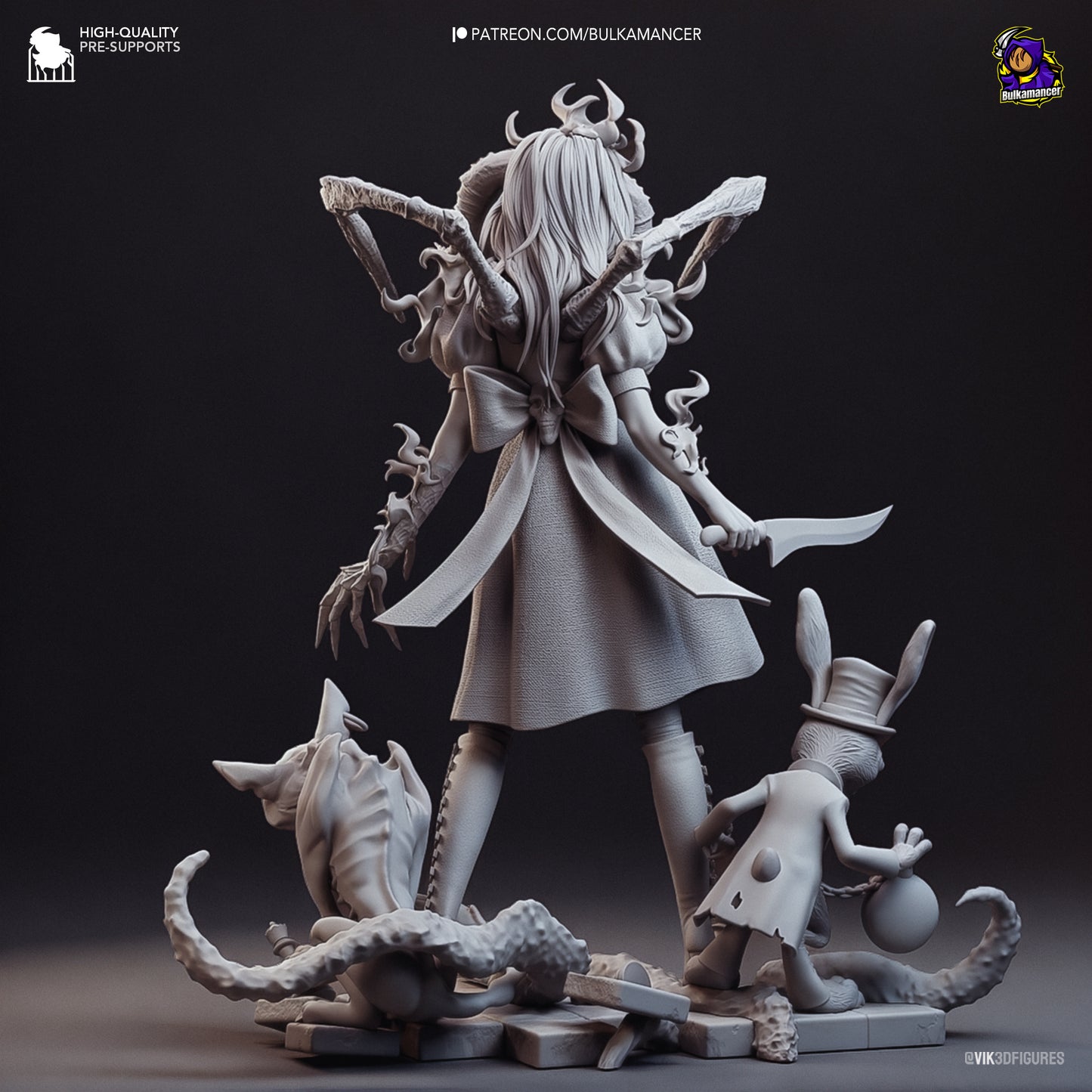 Madd Alice | Bulkmancer Fan Art| Garage Kit | Unpainted