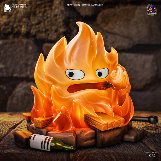 Calcifer | Bulkmancer Fan Art| Garage Kit | Unpainted