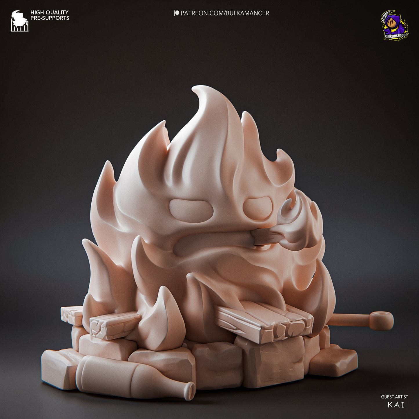 Calcifer | Bulkmancer Fan Art| Garage Kit | Unpainted