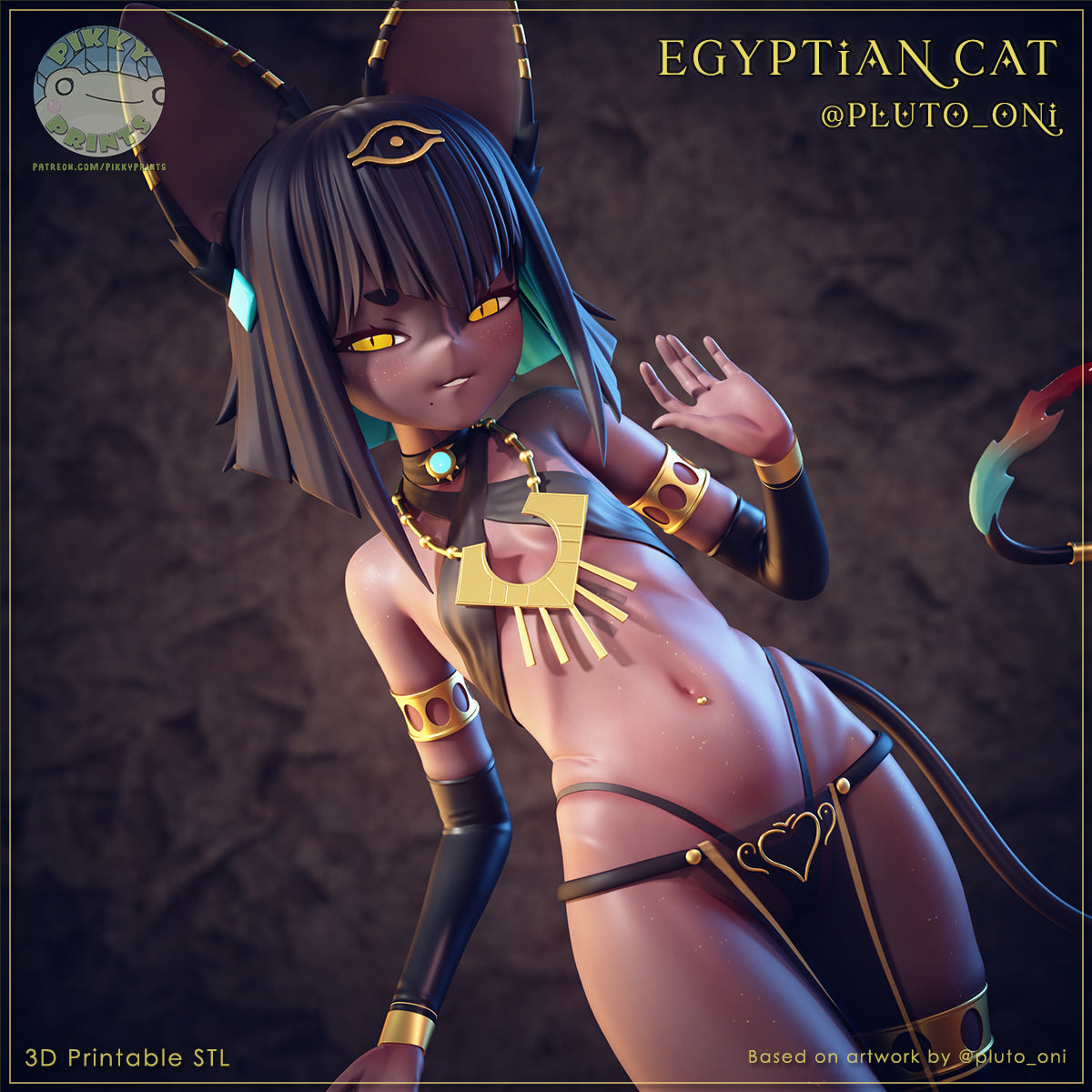 Egyptian Cat | Pikky Prints Fan Art| Garage Kit | Unpainted