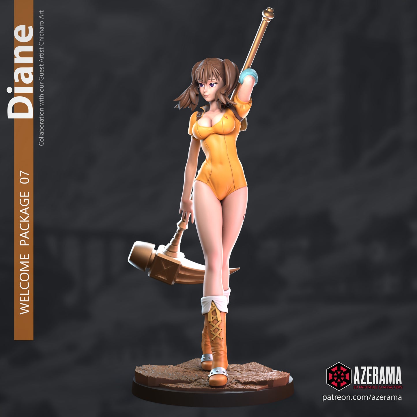 Diane | Azerama Fan Art | Garage Kit | Unpainted