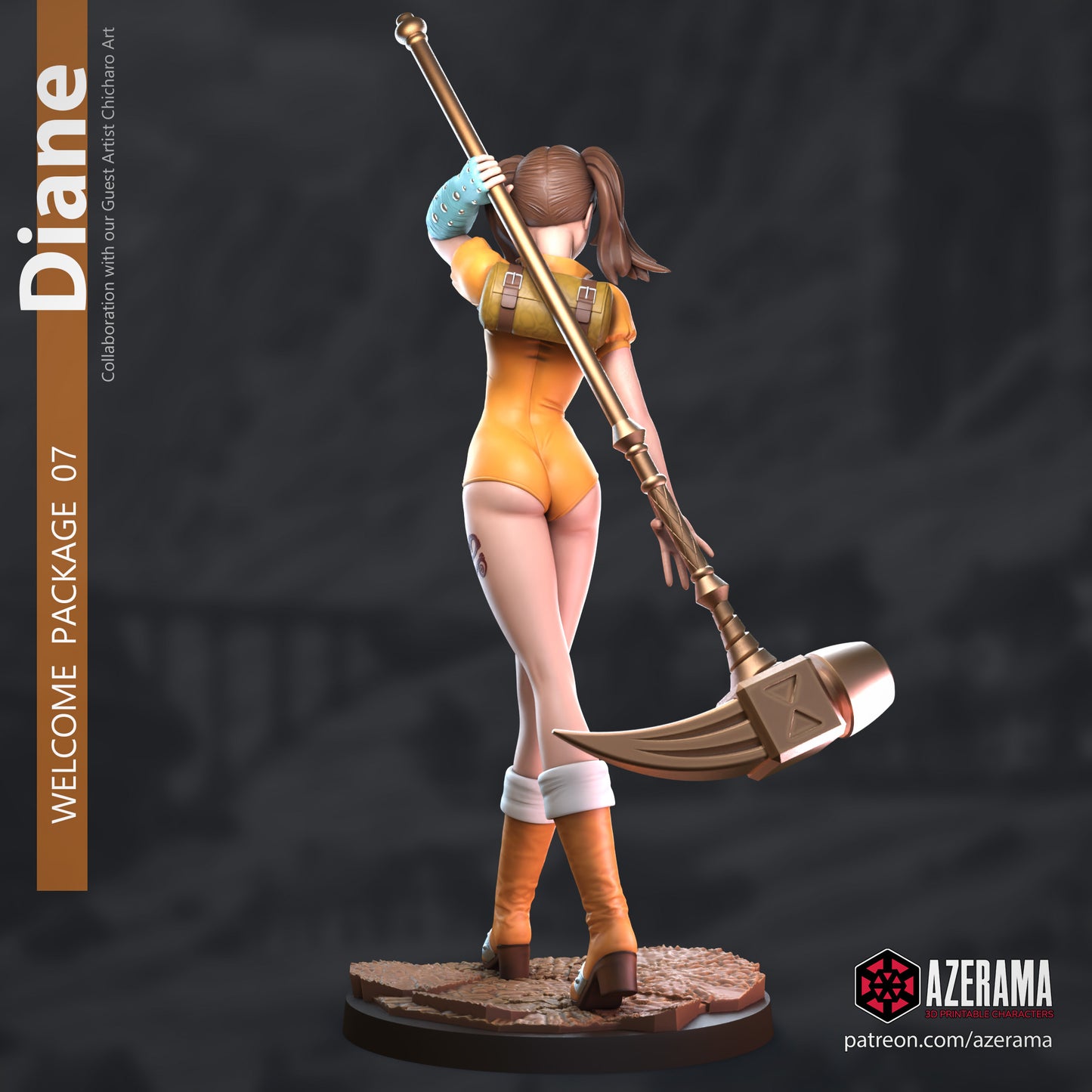 Diane | Azerama Fan Art | Garage Kit | Unpainted