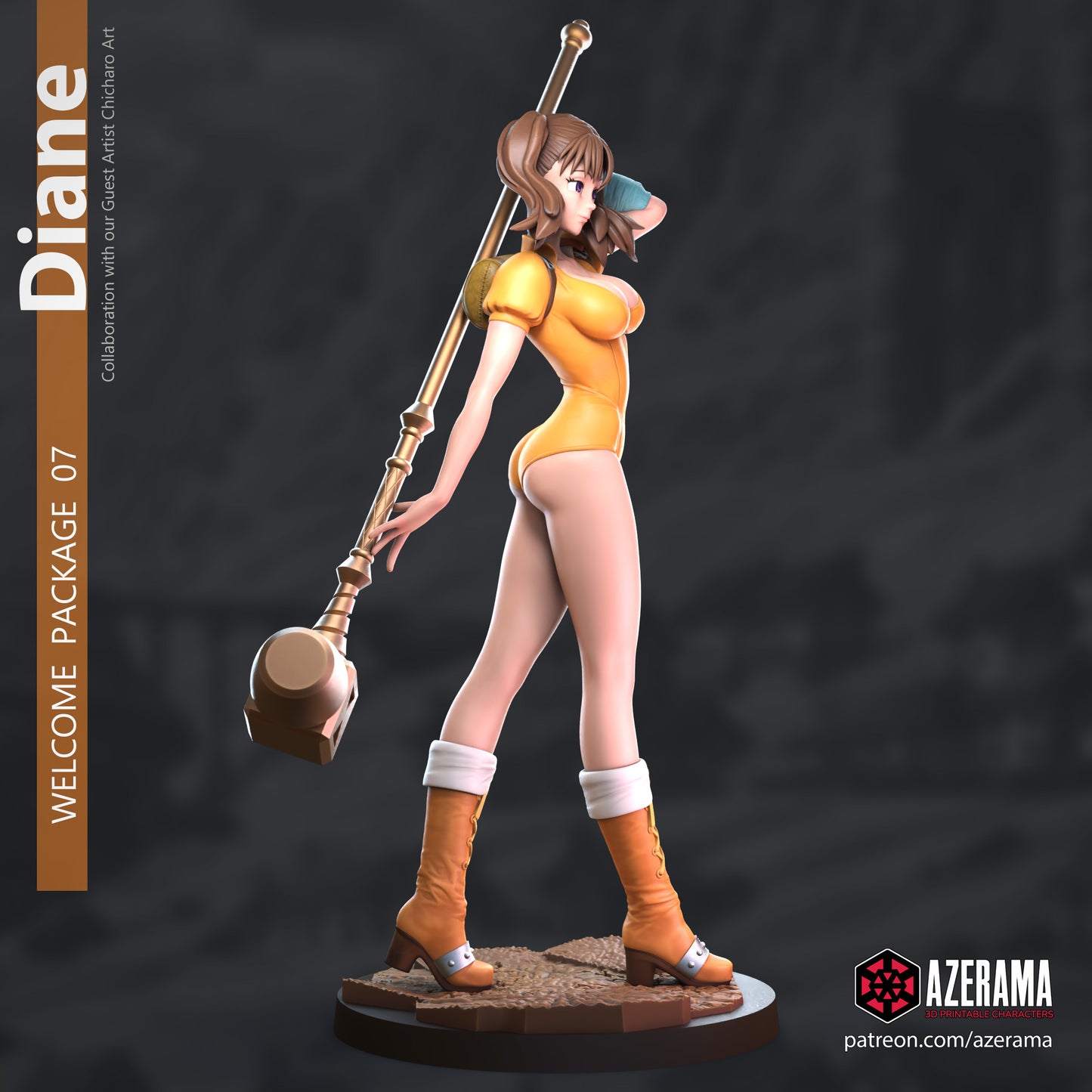 Diane | Azerama Fan Art | Garage Kit | Unpainted