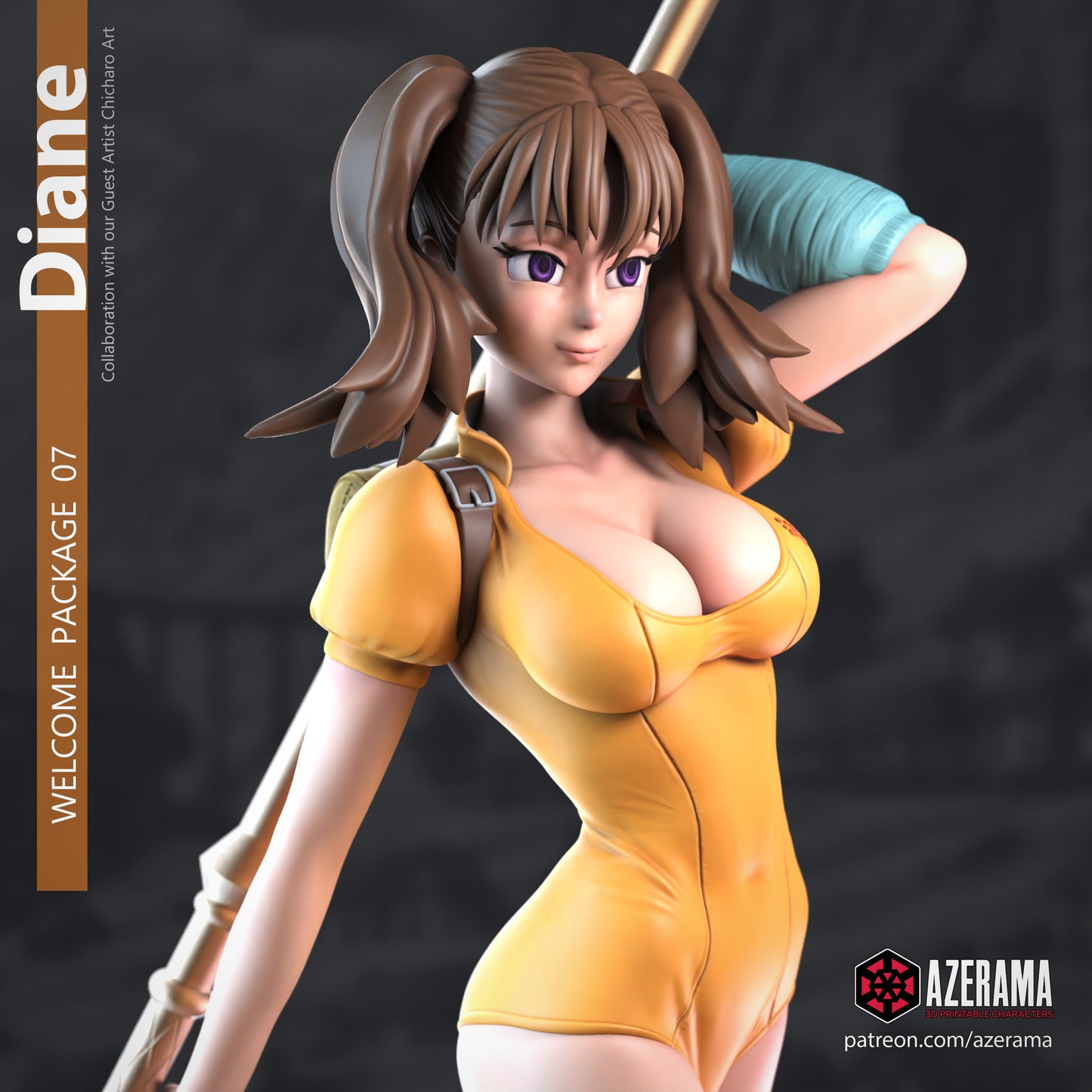 Diane | Azerama Fan Art | Garage Kit | Unpainted