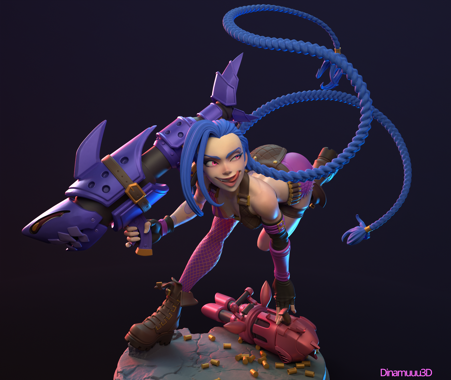 Jinx Arcane | Diamuuu3d Fan Art| Garage Kit | Unpainted