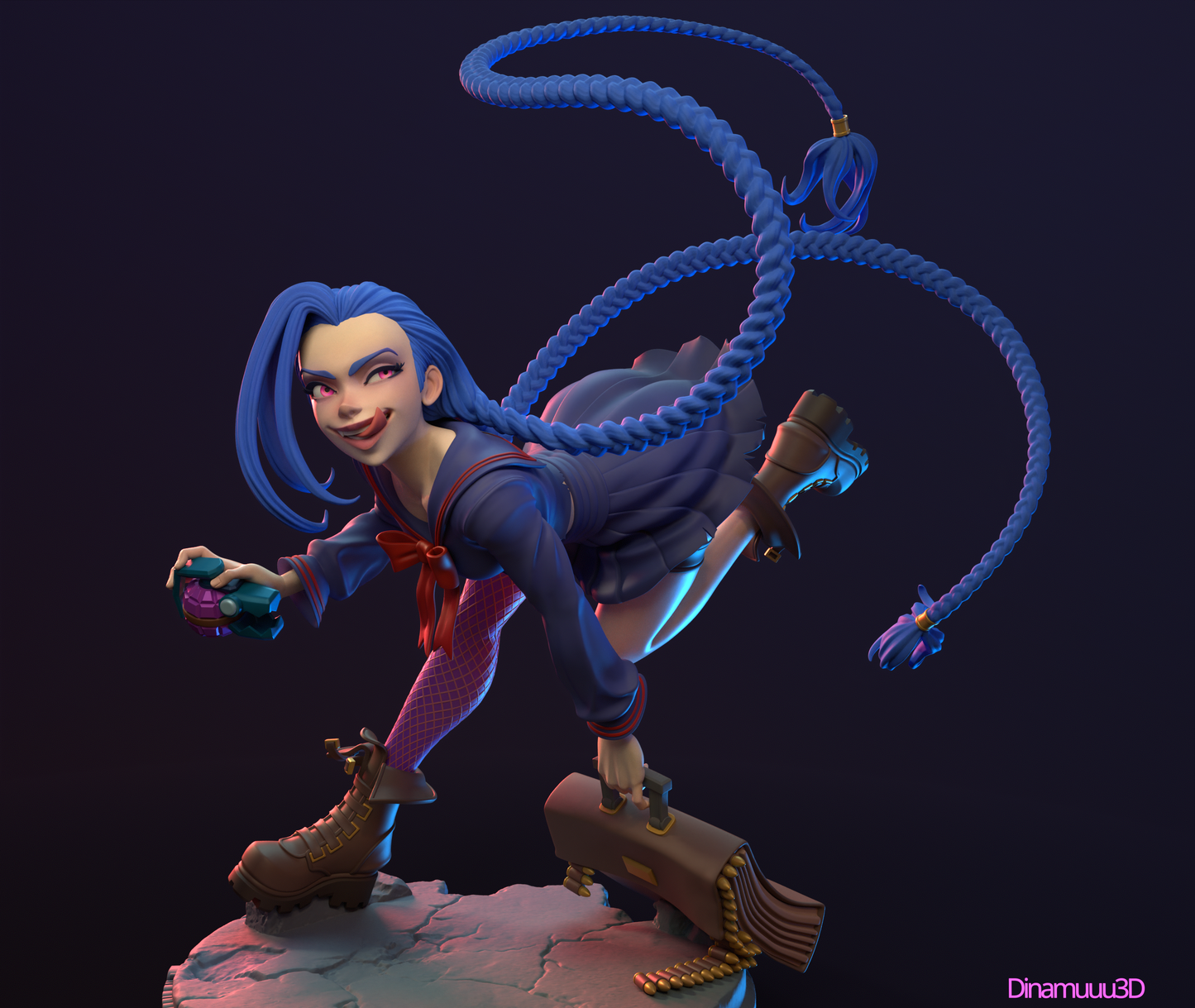 Jinx Arcane | Diamuuu3d Fan Art| Garage Kit | Unpainted