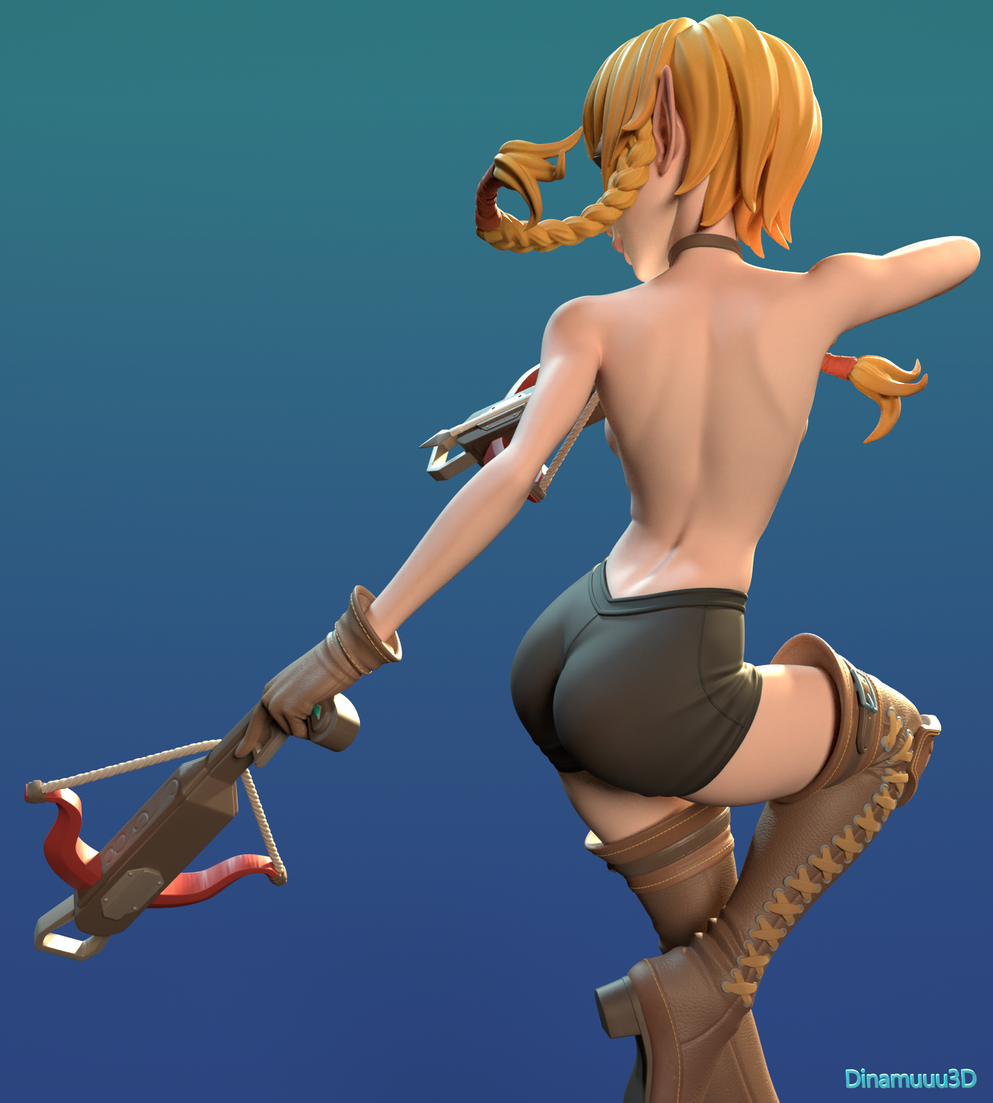 Linkle Zelda NSFW | Diamuuu3d Fan Art| Garage Kit | Unpainted