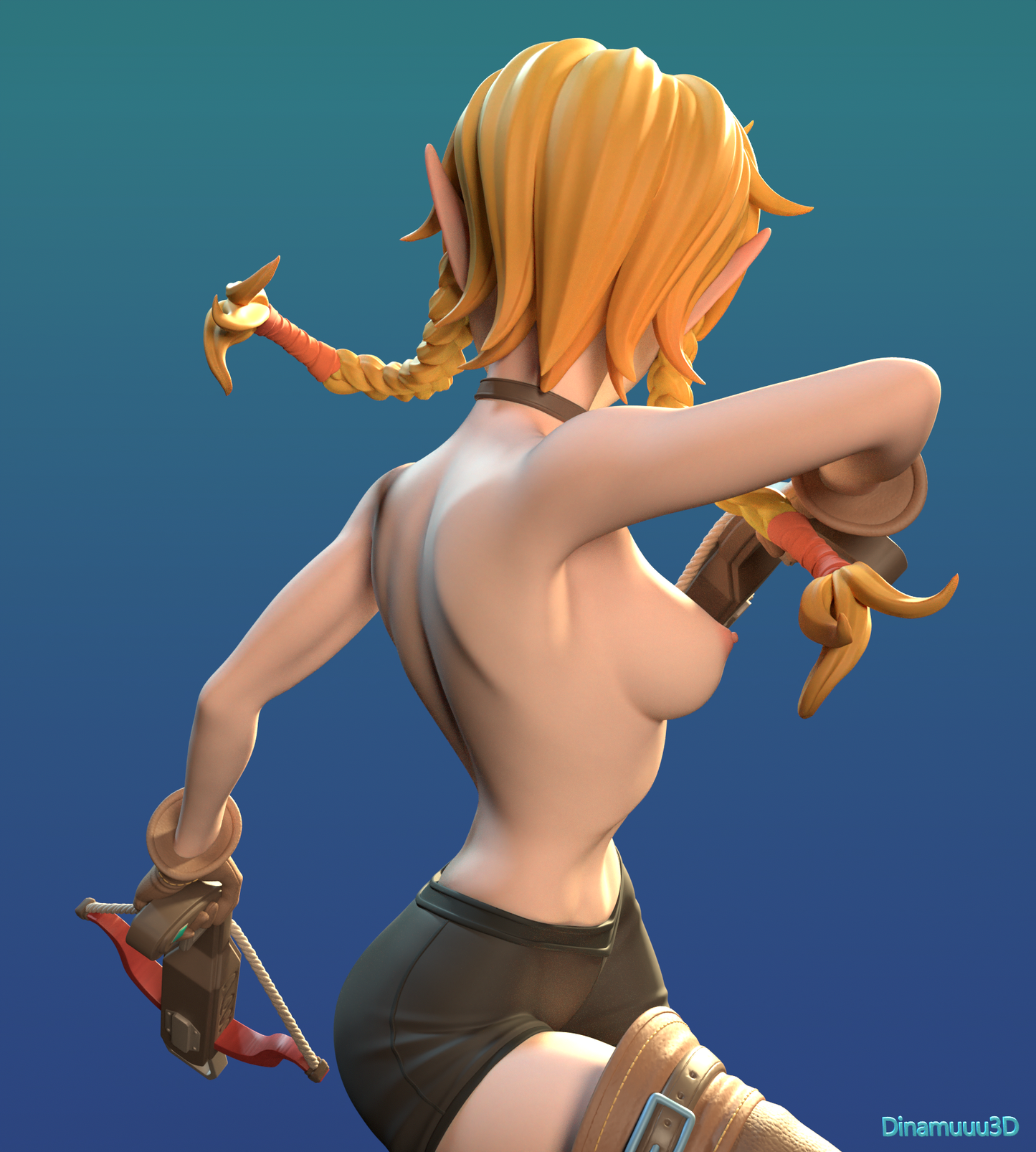 Linkle Zelda NSFW | Diamuuu3d Fan Art| Garage Kit | Unpainted