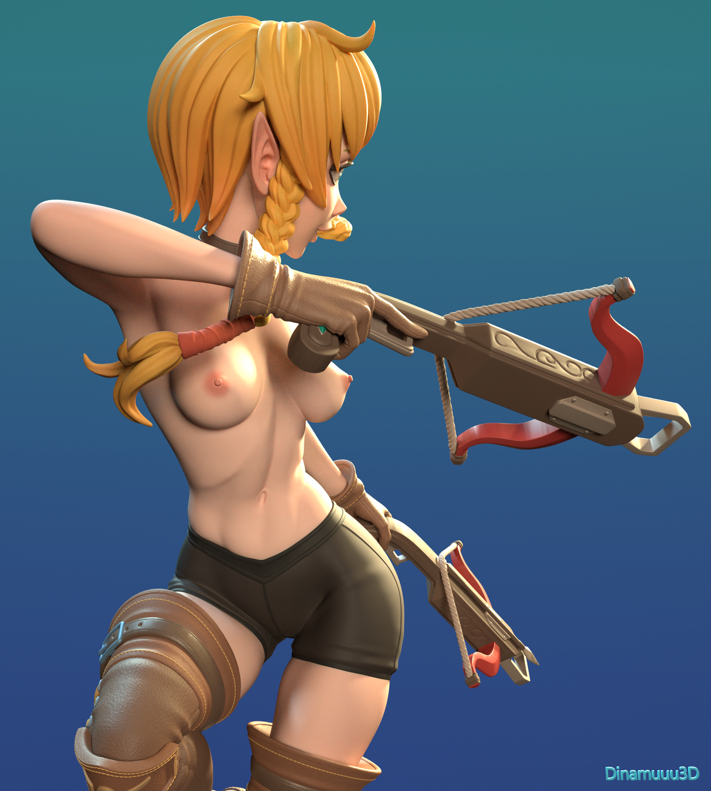 Linkle Zelda NSFW | Diamuuu3d Fan Art| Garage Kit | Unpainted