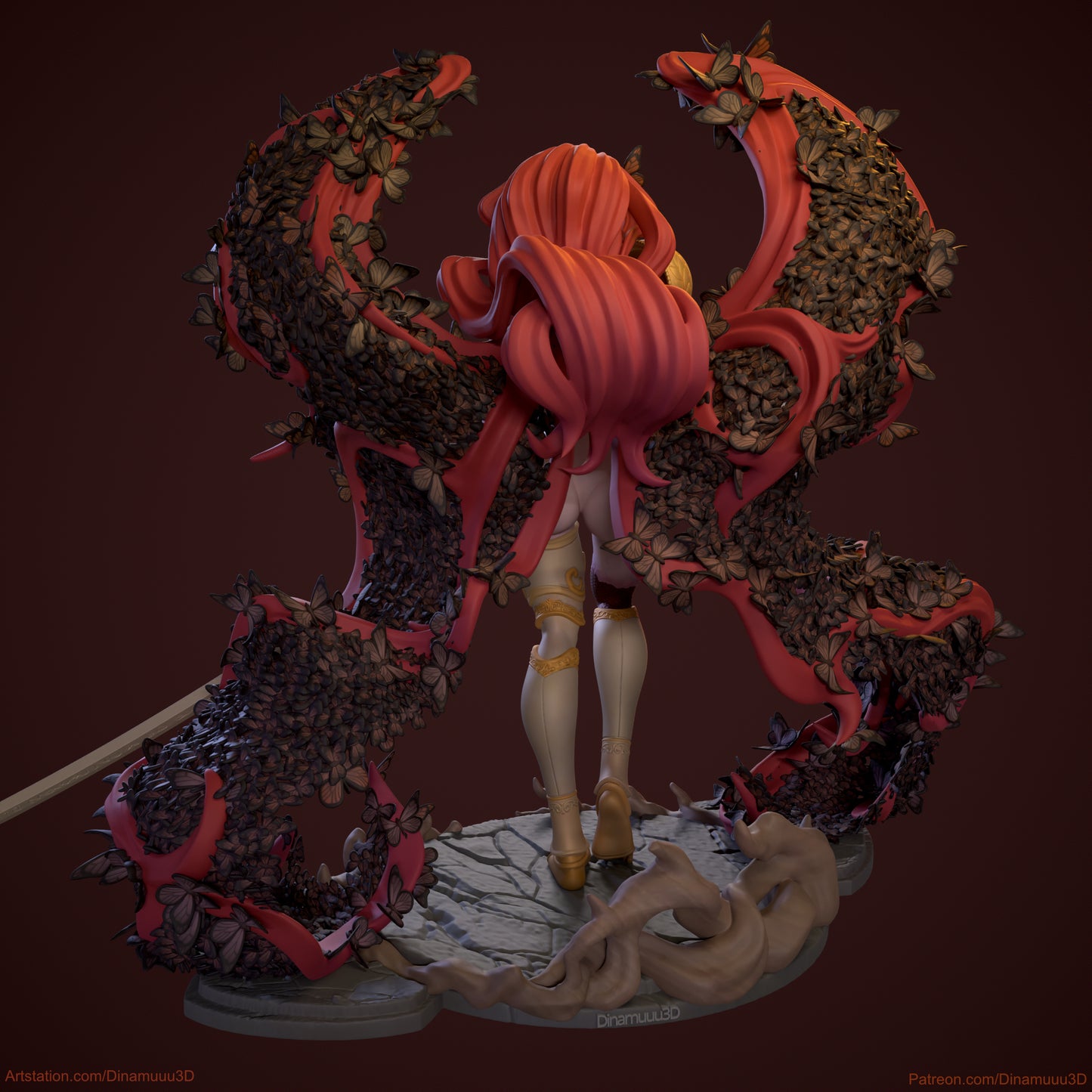 Malenia  Scarlet Rot Elden Ring NSFW | Diamuuu3d Fan Art| Garage Kit | Unpainted