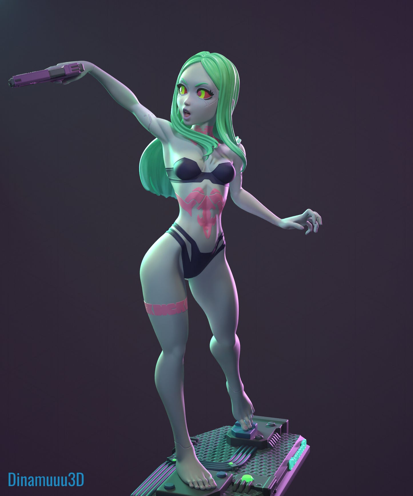 Rebecca EdgeRunner | Diamuuu3d Fan Art| Garage Kit | Unpainted