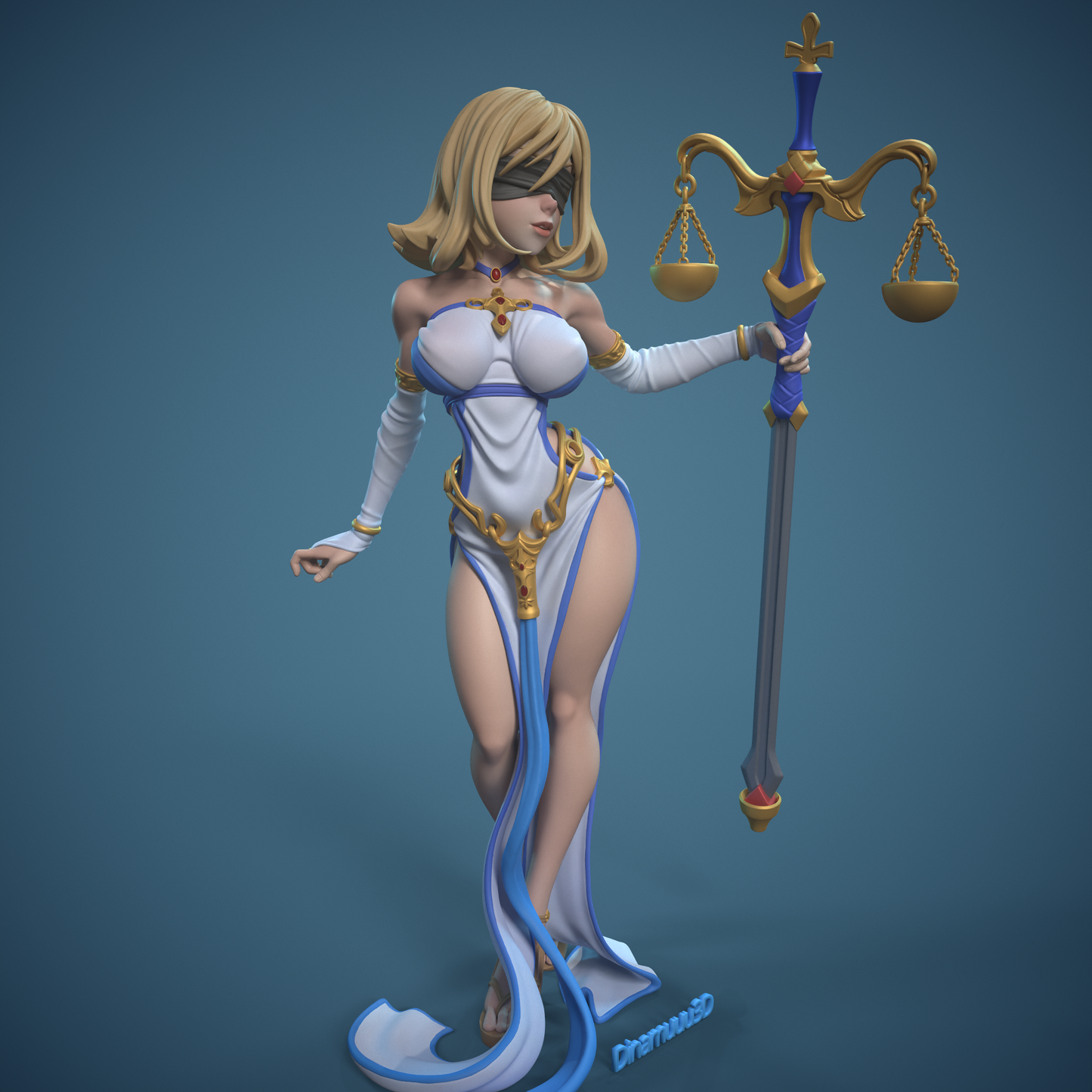 Sword Maiden | Diamuuu3d Fan Art| Garage Kit | Unpainted