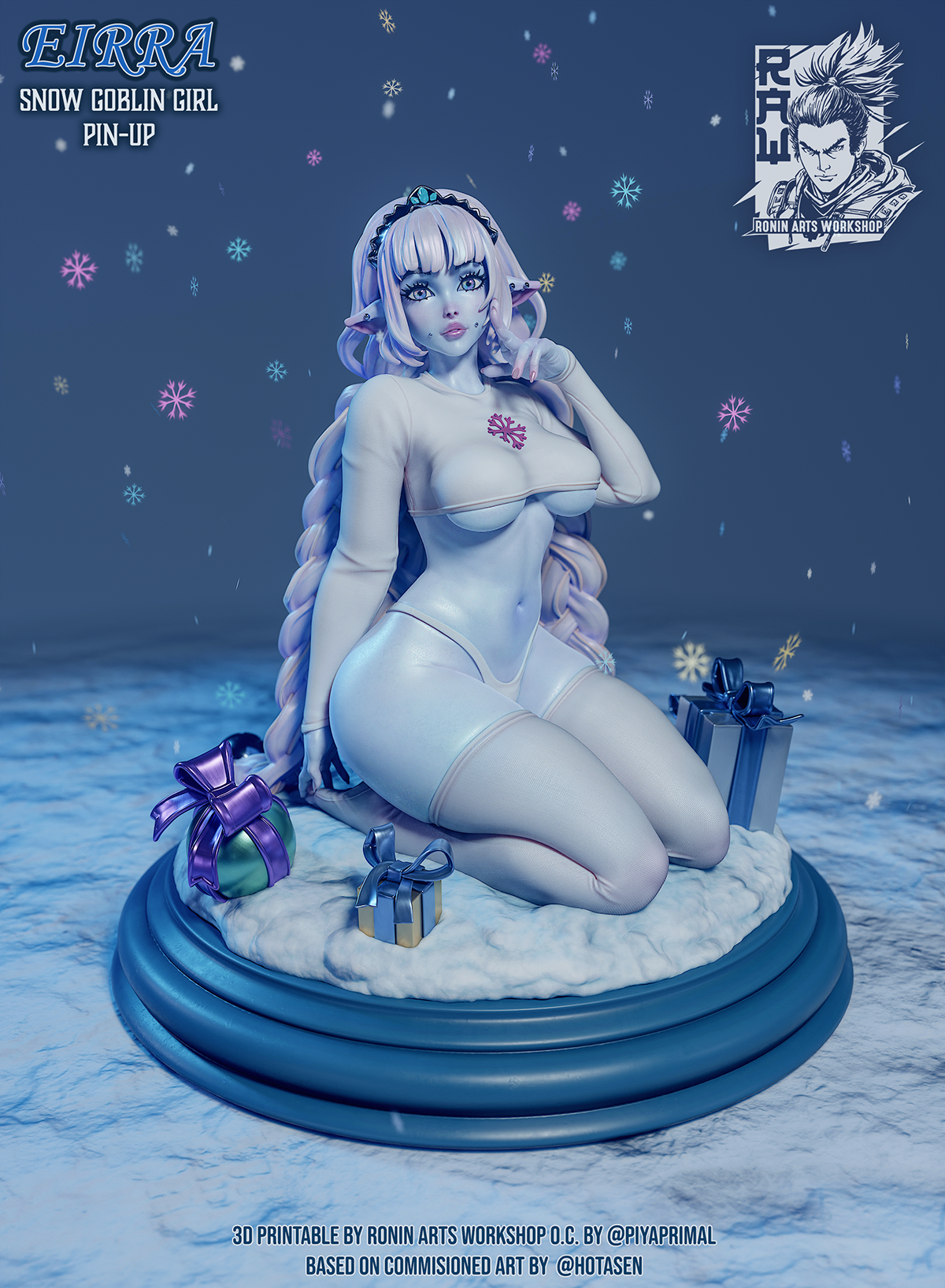 Eirra Pin Up |RaW Fan Art| Garage Kit | Unpainted