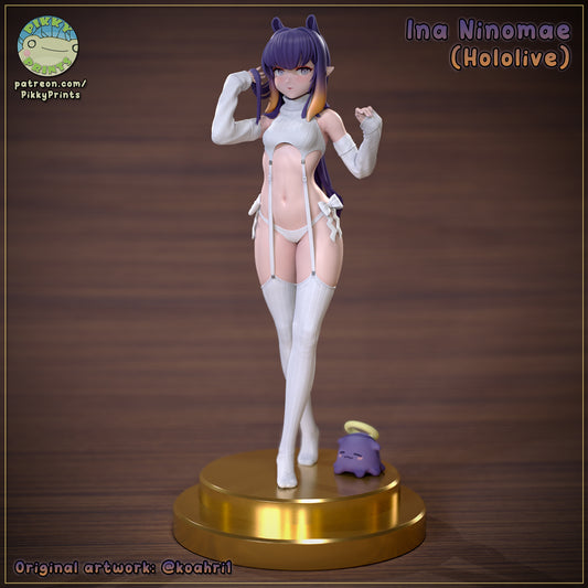 Ina Ninomae  Holo | Pikky Prints Fan Art| Garage Kit | Unpainted