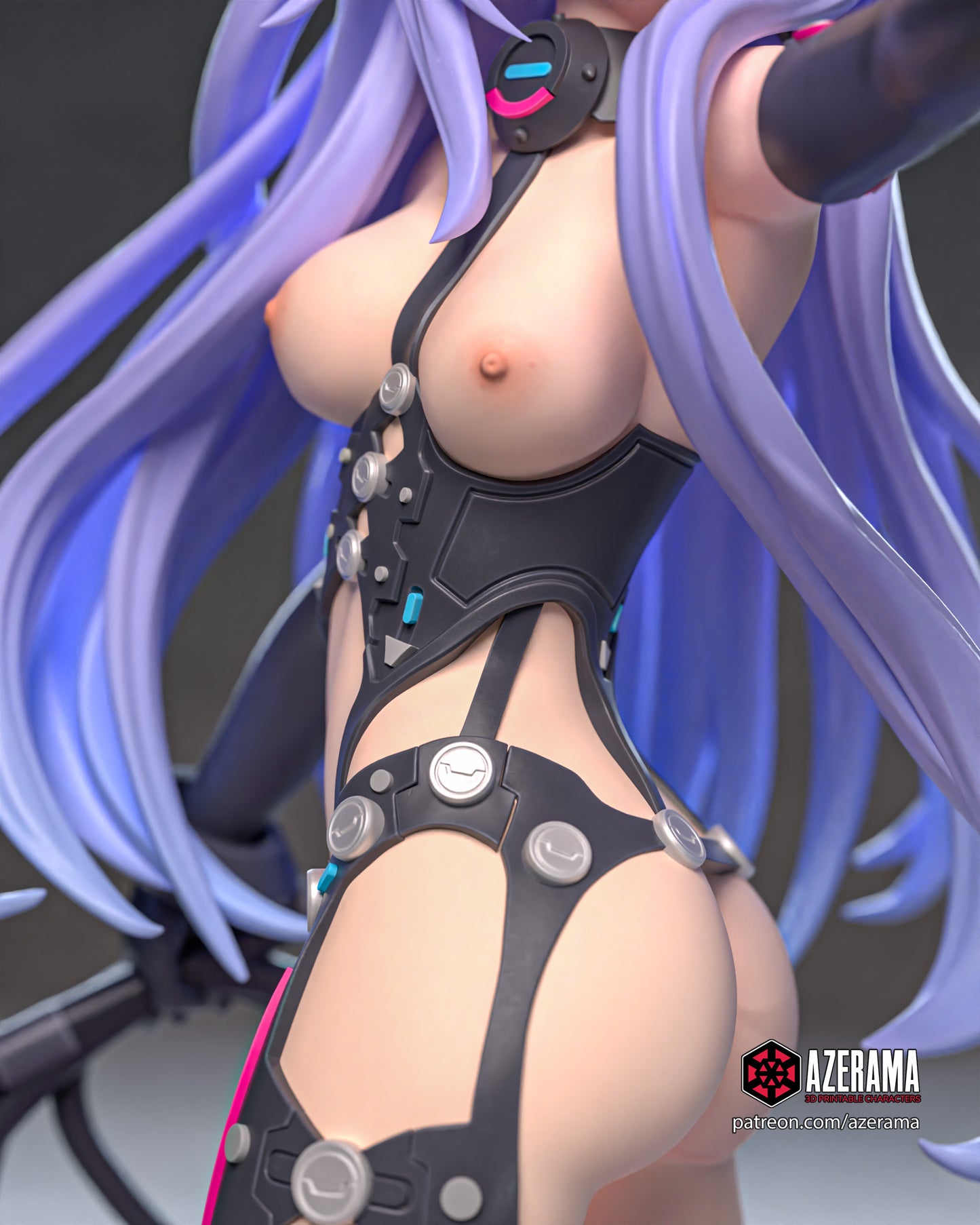 Iris Heart NSFW 18+ | Azerama Fan Art | Garage Kit | Unpainted