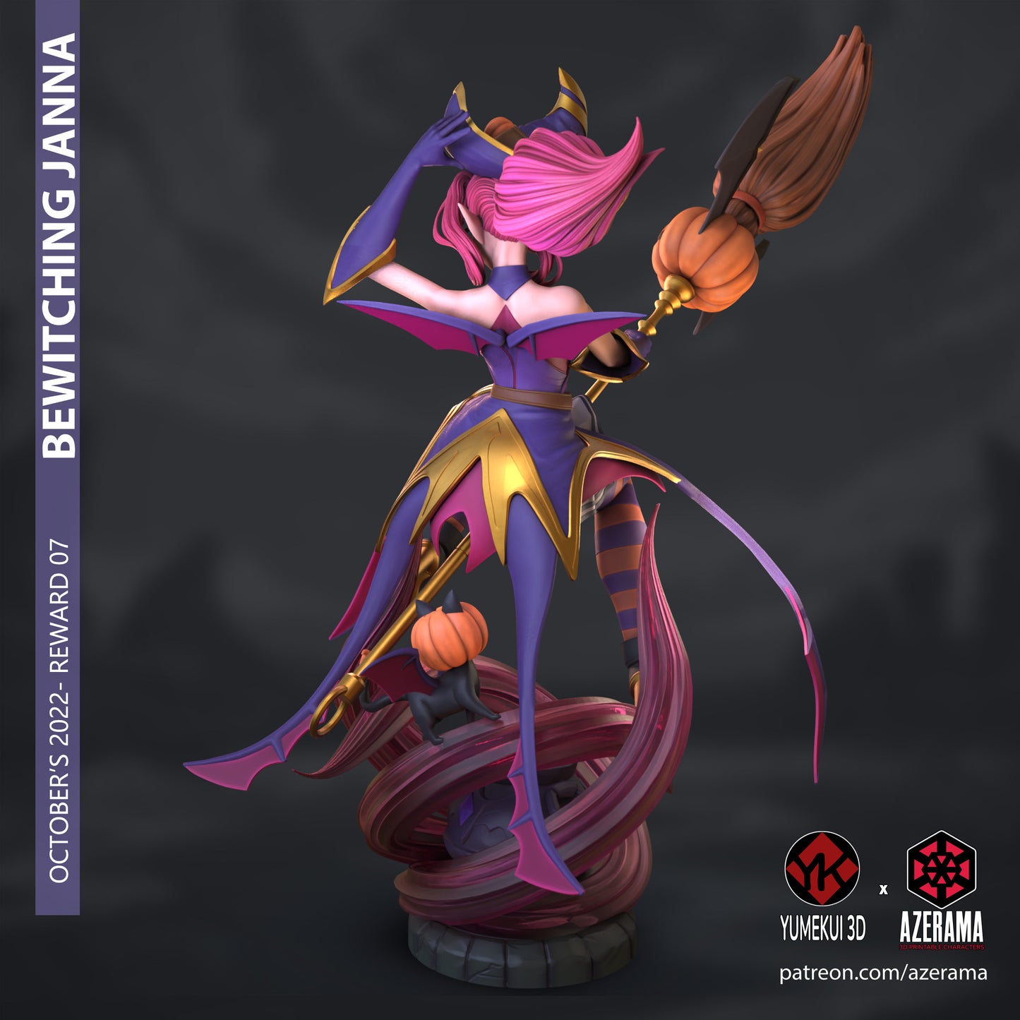 Janna Witch | Azerama Fan Art | Garage Model | Unpainted