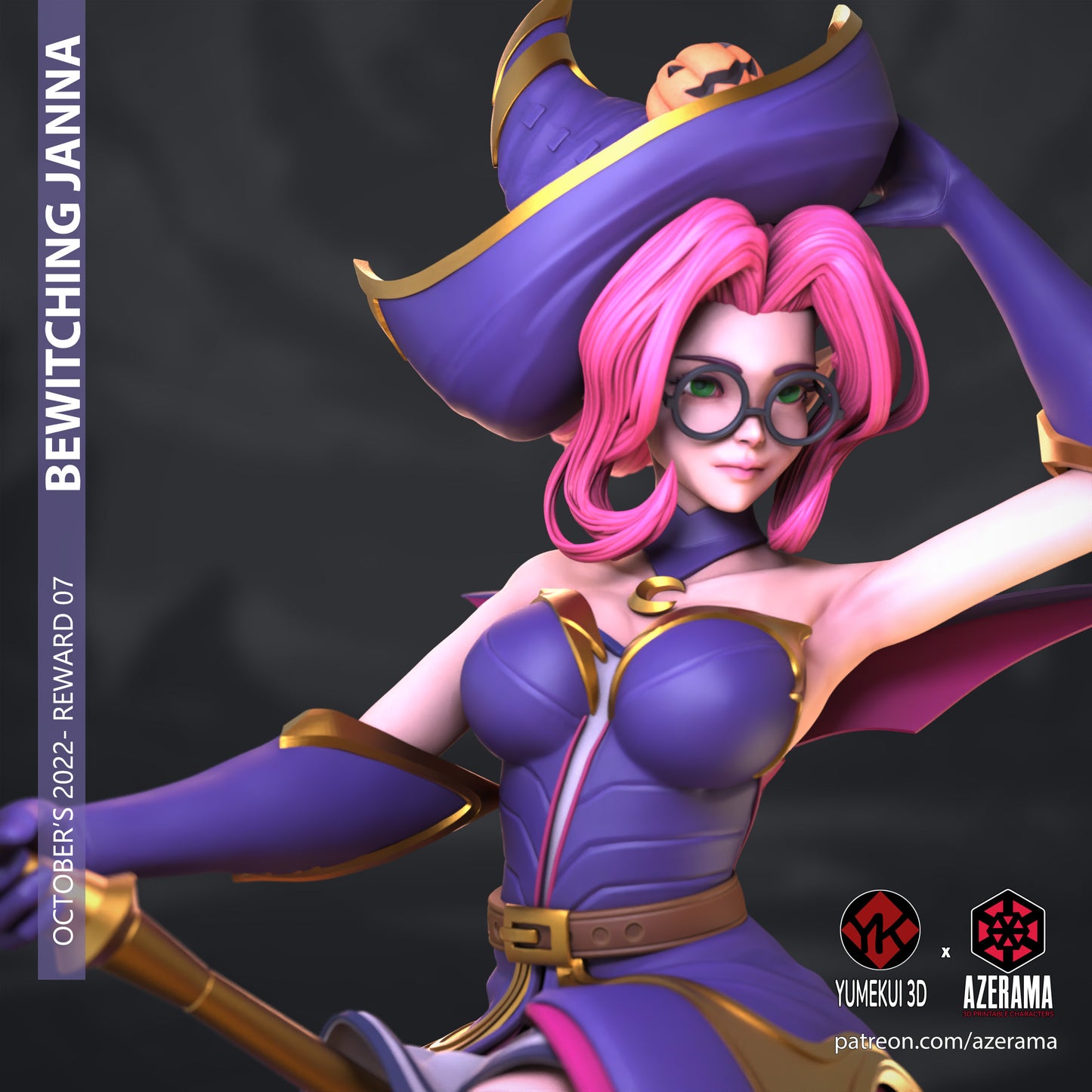 Janna Witch | Azerama Fan Art | Garage Model | Unpainted