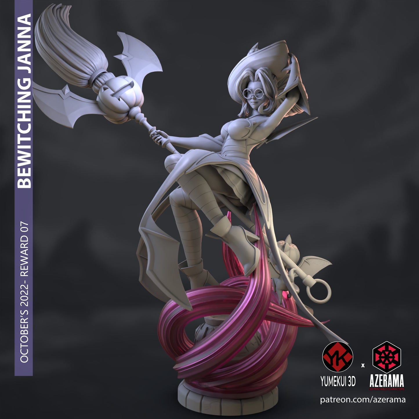 Janna Witch | Azerama Fan Art | Garage Model | Unpainted