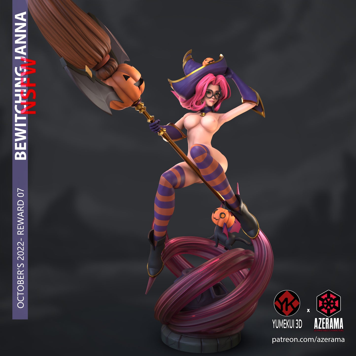 Janna Witch 18+ NSFW | Azerama Fan Art | Garage Model | Unpainted