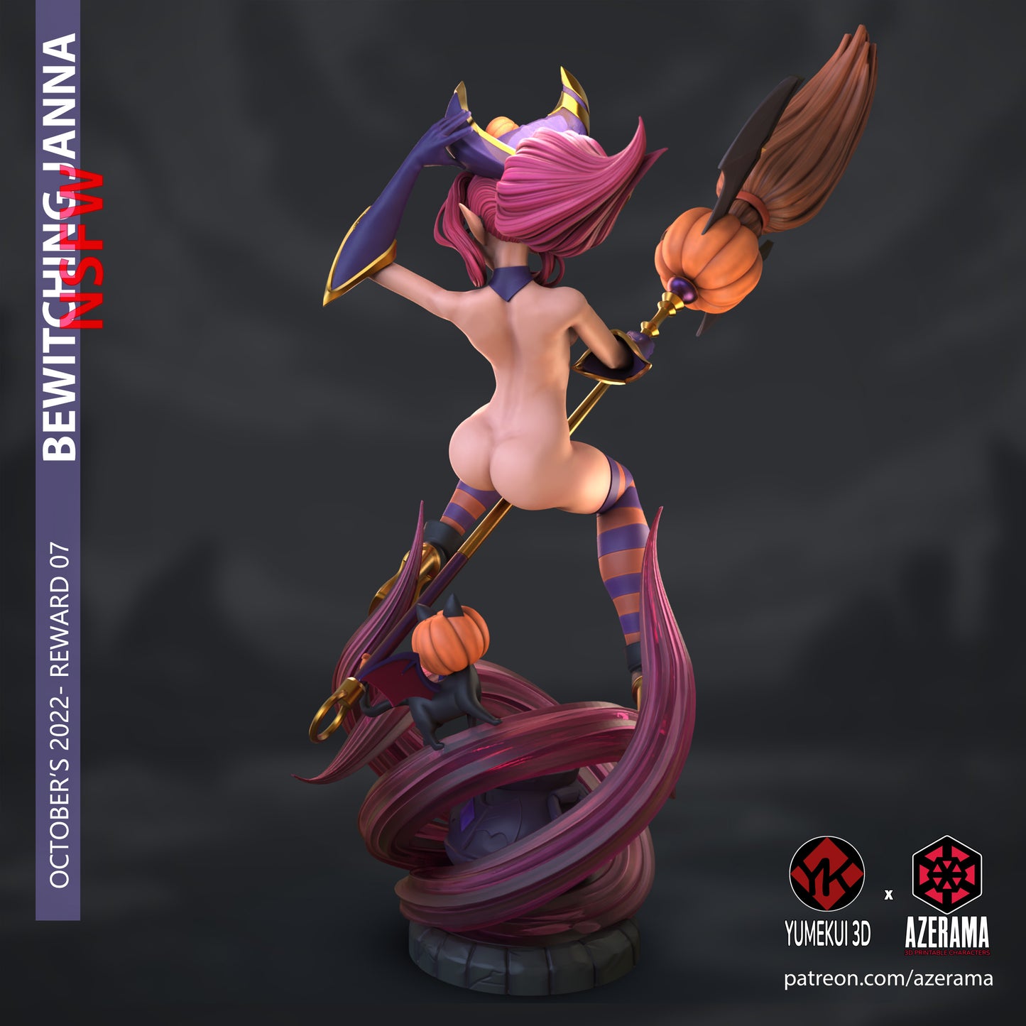 Janna Witch 18+ NSFW | Azerama Fan Art | Garage Model | Unpainted