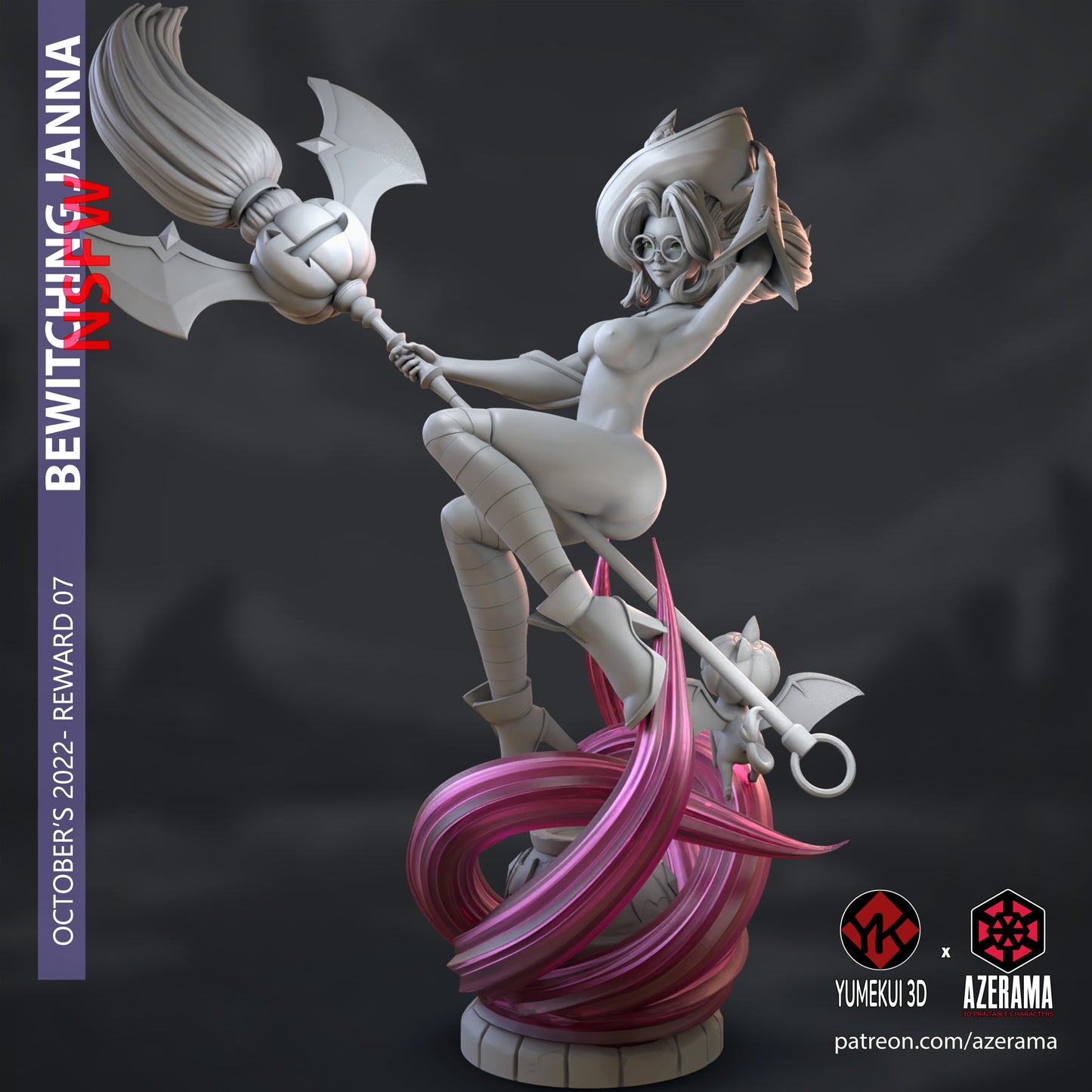 Janna Witch 18+ NSFW | Azerama Fan Art | Garage Model | Unpainted