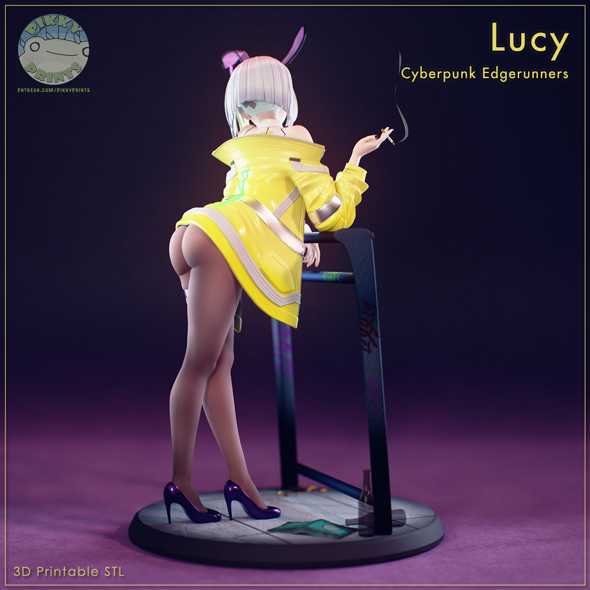 Lucy EdgeRunner| Pikky Prints Fan Art| Garage Kit | Unpainted