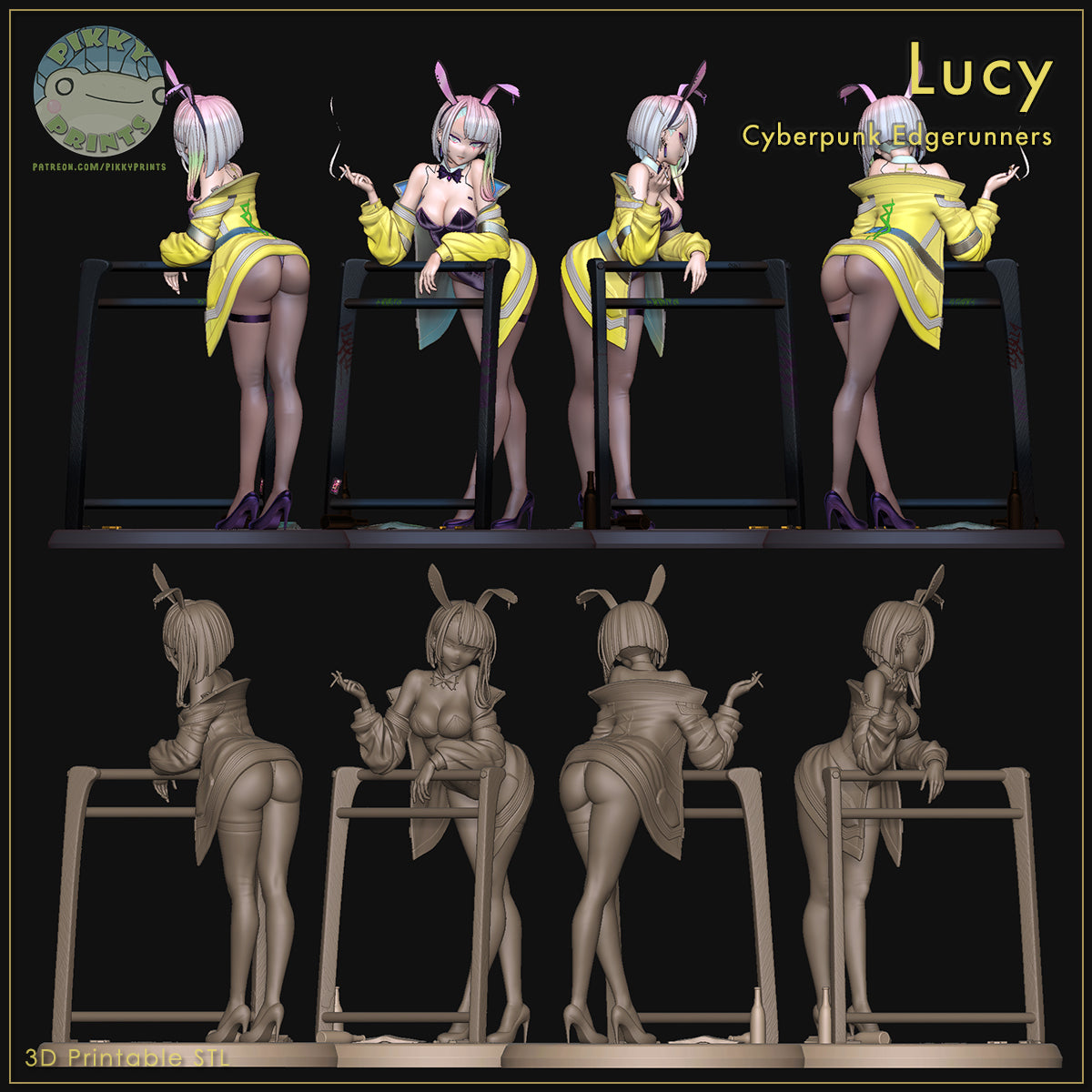 Lucy EdgeRunner| Pikky Prints Fan Art| Garage Kit | Unpainted