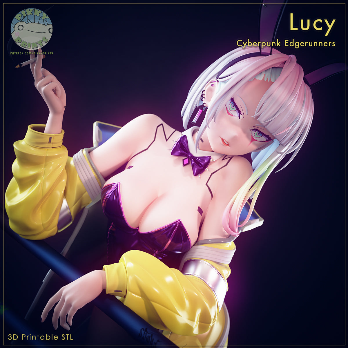 Lucy EdgeRunner| Pikky Prints Fan Art| Garage Kit | Unpainted