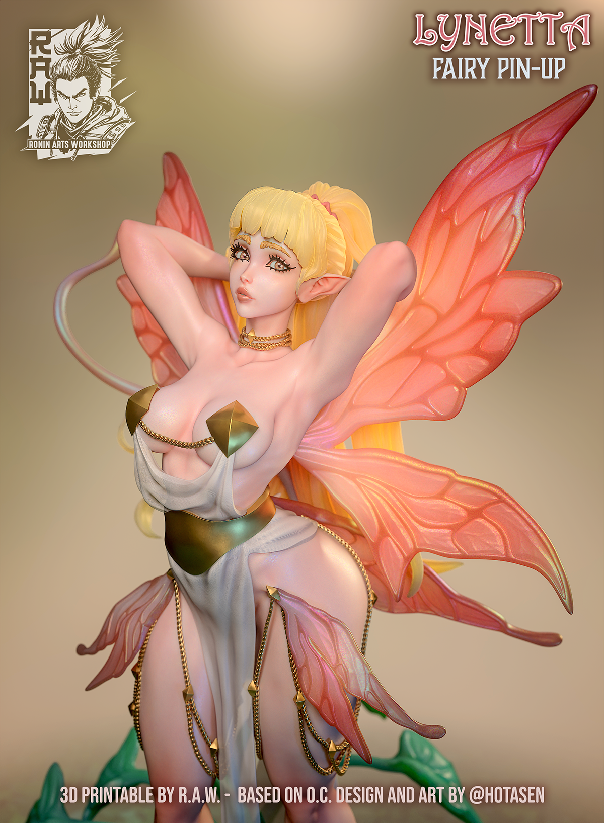 Lynetta |RaW Fan Art| Garage Kit | Unpainted