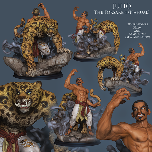 Julio Jaguar |RaW Fan Art| Garage Kit | Unpainted