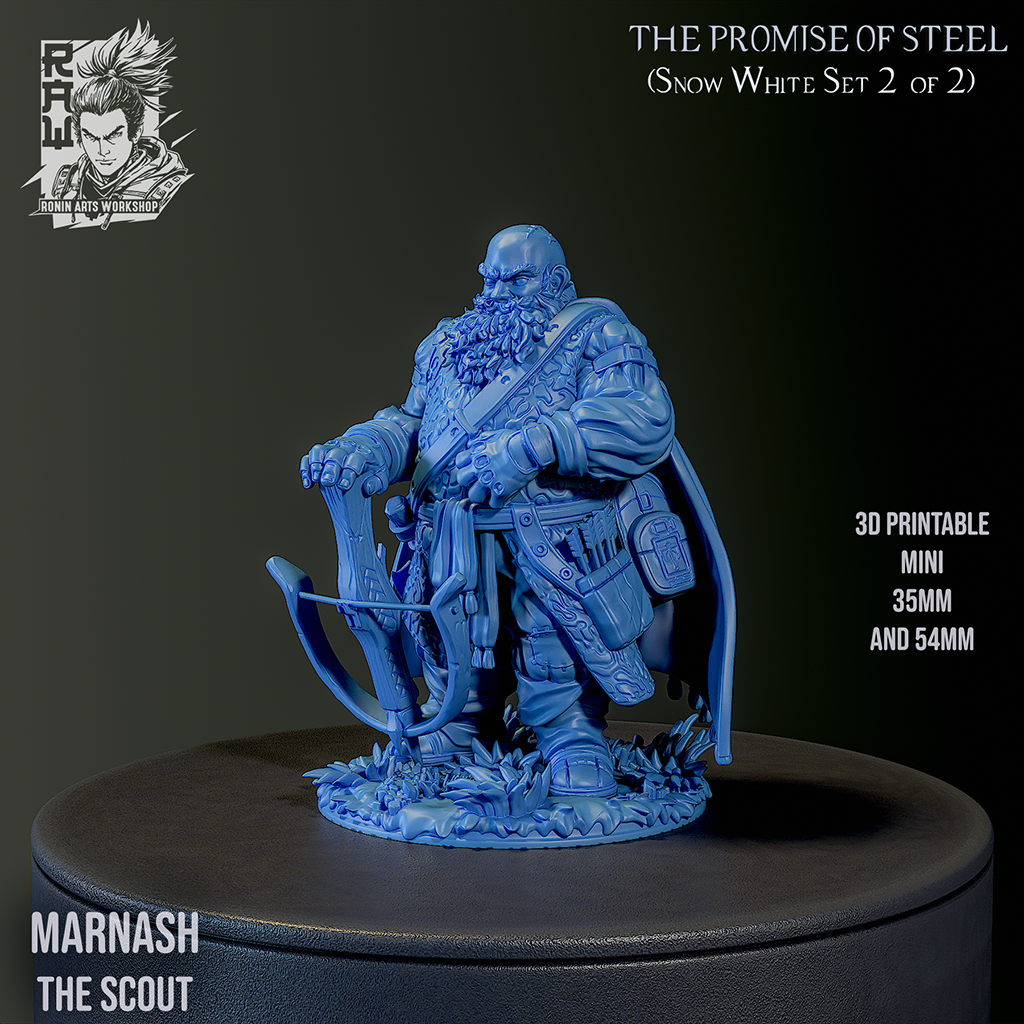 Dwarf Marnash |RaW Fan Art| Garage Kit | Unpainted