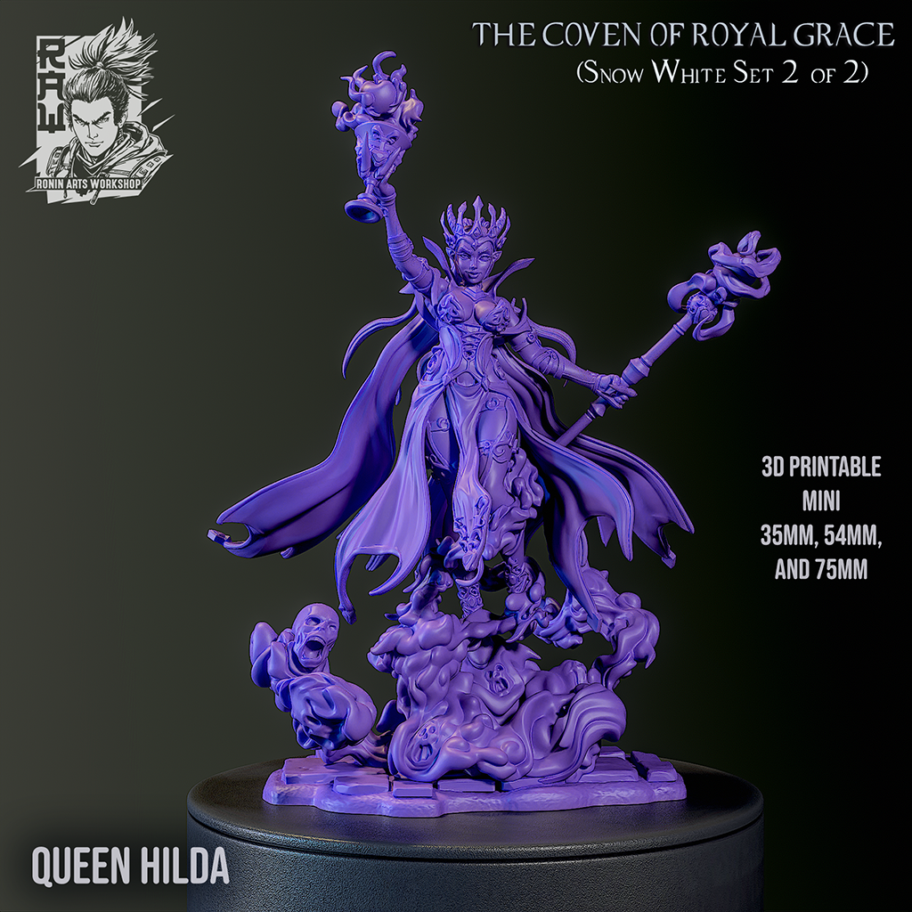 Queen Hilda |RaW Fan Art| Garage Kit | Unpainted